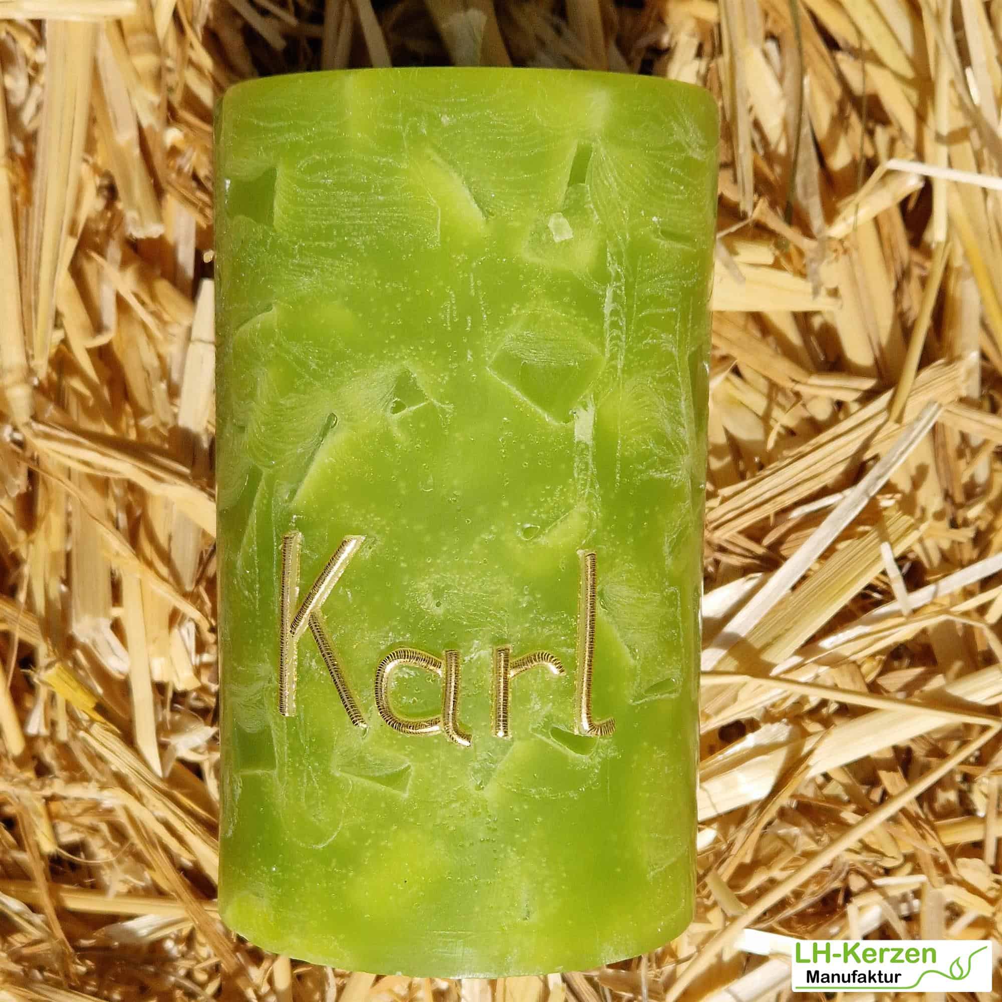 Kerzenbeschriftung Beschriftete Kerze